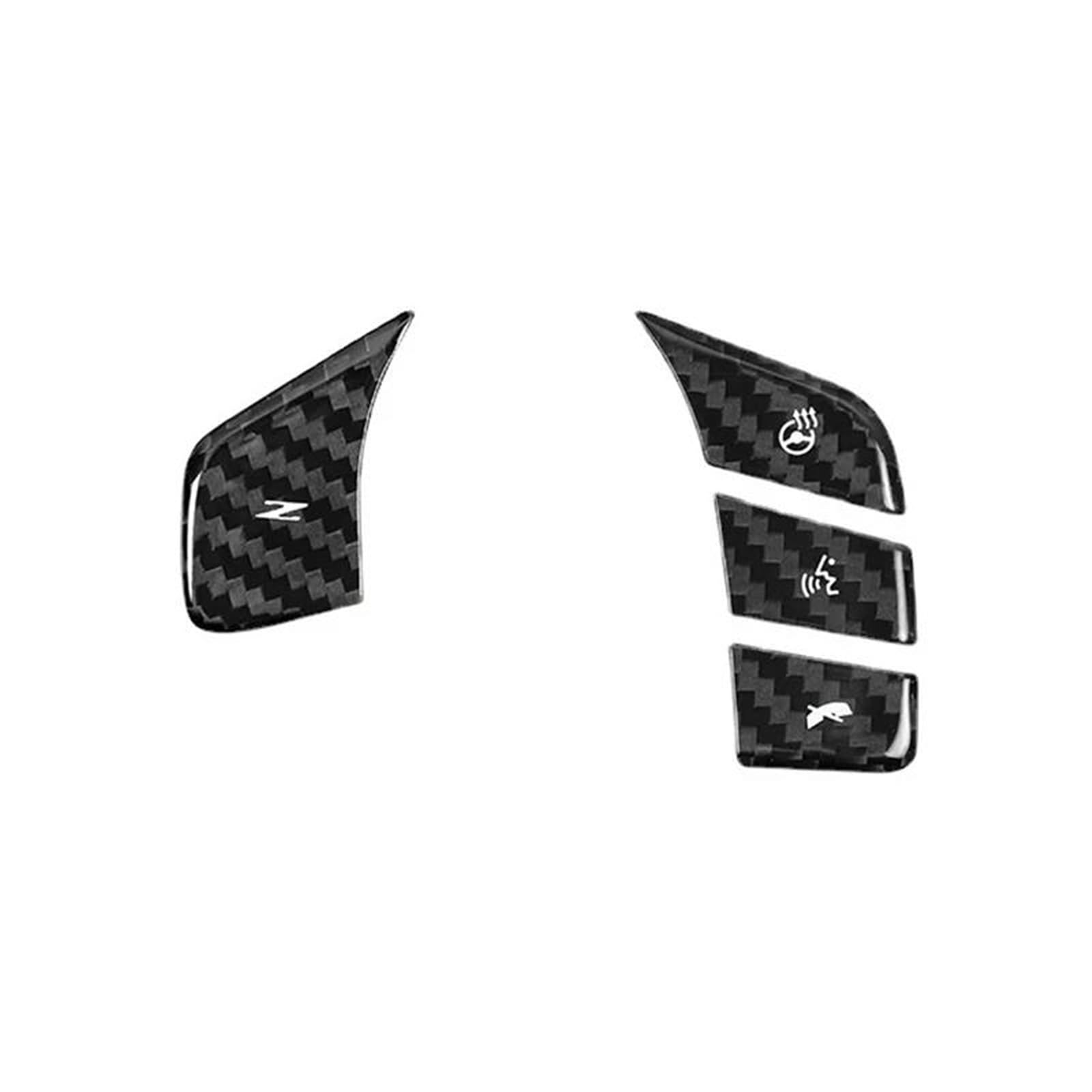 Car Trim Interior Strips Für Chevy Für Corvette C8 2020-2023 Auto Styling Lenkrad Taste Abdeckungen Trim Aufkleber Innen Zubehör von DZSHONGXINSM