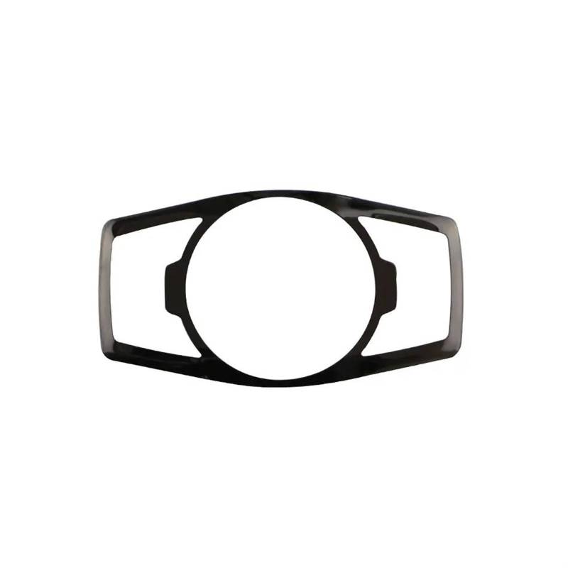 Car Trim Interior Strips Für Ford Für Fusion Für Mondeo 2014-2018 Edelstahl Nebel Kopf Licht Lampe Einstellen Schalter Taste panel Abdeckung Trim(Schwarz) von DZSHONGXINSM