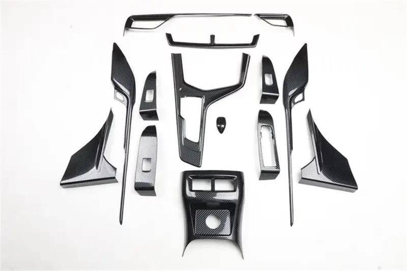 Car Trim Interior Strips Getriebe Shift Box Panel Outlet Trim für Cadillac XT4 2020 2021 2022 Dekorieren Zubehör ABS Mittelkonsole Aufkleber(Carbon black B) von DZSHONGXINSM