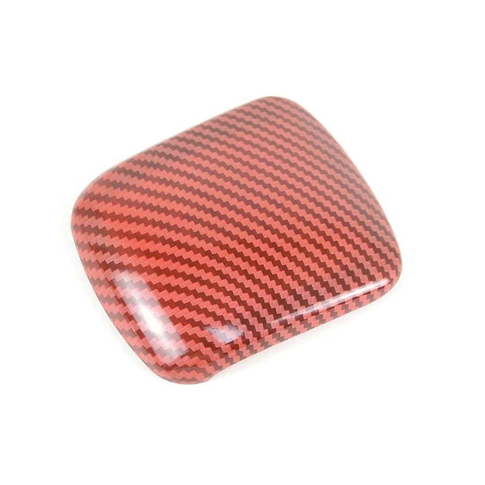 Car Trim Interior Strips Mittelkonsole Schaltknauf Kopf Dekoration Abdeckung Trim Für Mercedes Für Benz B Klasse Für GLB GLA W247 X247 h247 2020-2022(Carbon Red) von DZSHONGXINSM