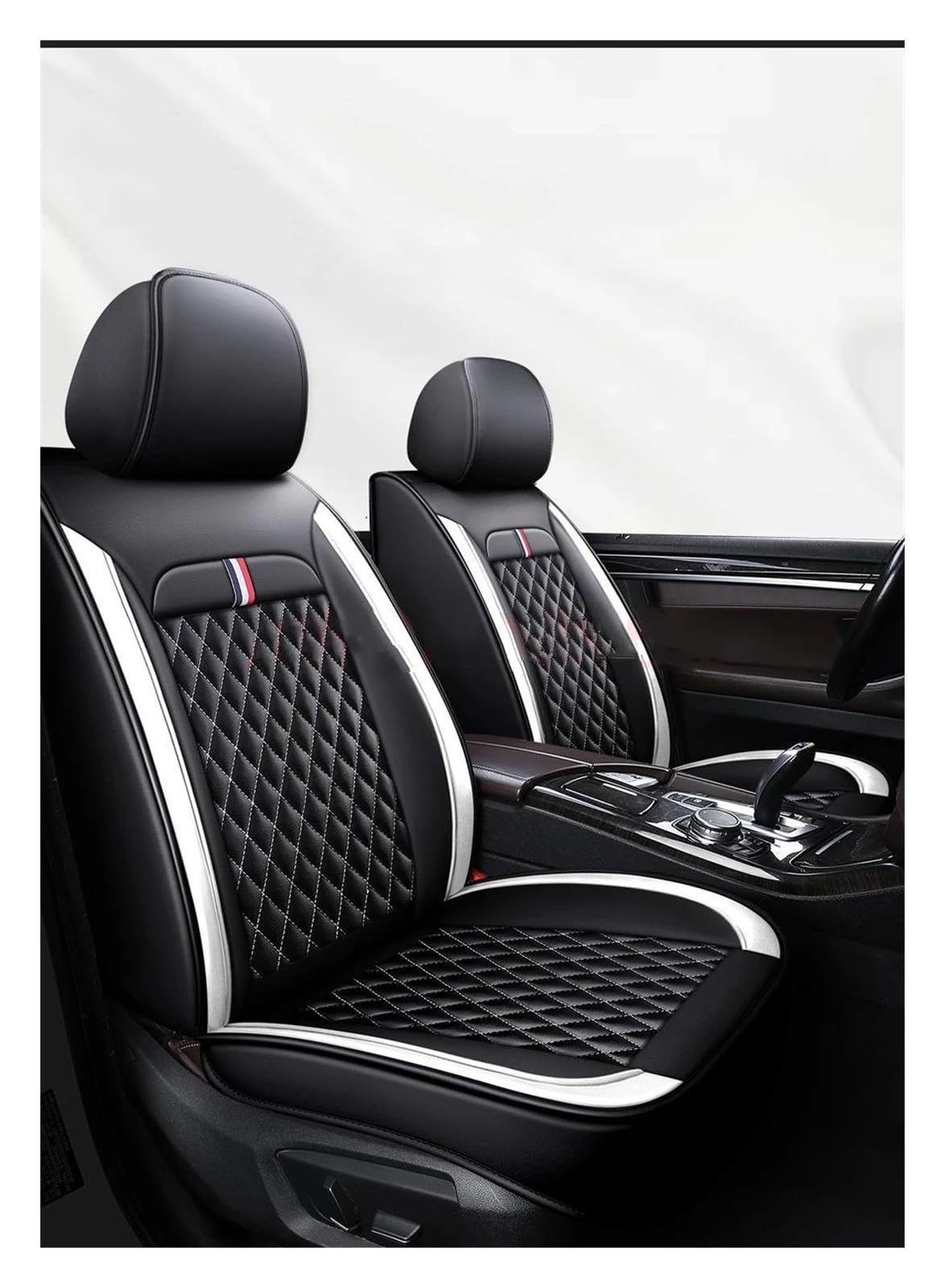 DZSHONGXINSM Sitzbezüge Auto Autositzbezug Für ACURA Alle Automodelle Für MDX Für Astra RDX CDX ZDX RL TL RSX Innenzubehör Autositzschutz Sitzbezügesets(Black White) von DZSHONGXINSM