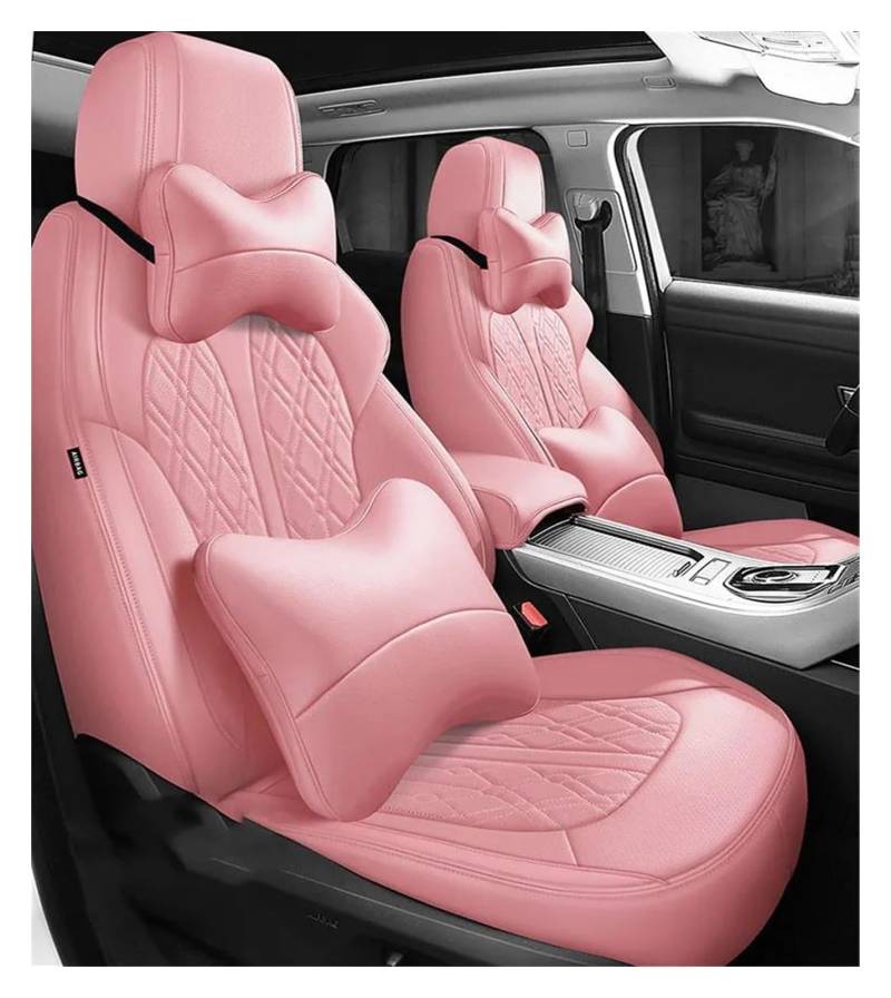 DZSHONGXINSM Sitzbezüge Auto Autositzbezug Für Infiniti Für FX35 FX37 G35 G37 EX35 EX37 M35 M25 Q50 Q50L Q70L QX70 QX50 QX80 QX60 QX30 Autositzschutz Sitzbezügesets(PINK LUX) von DZSHONGXINSM