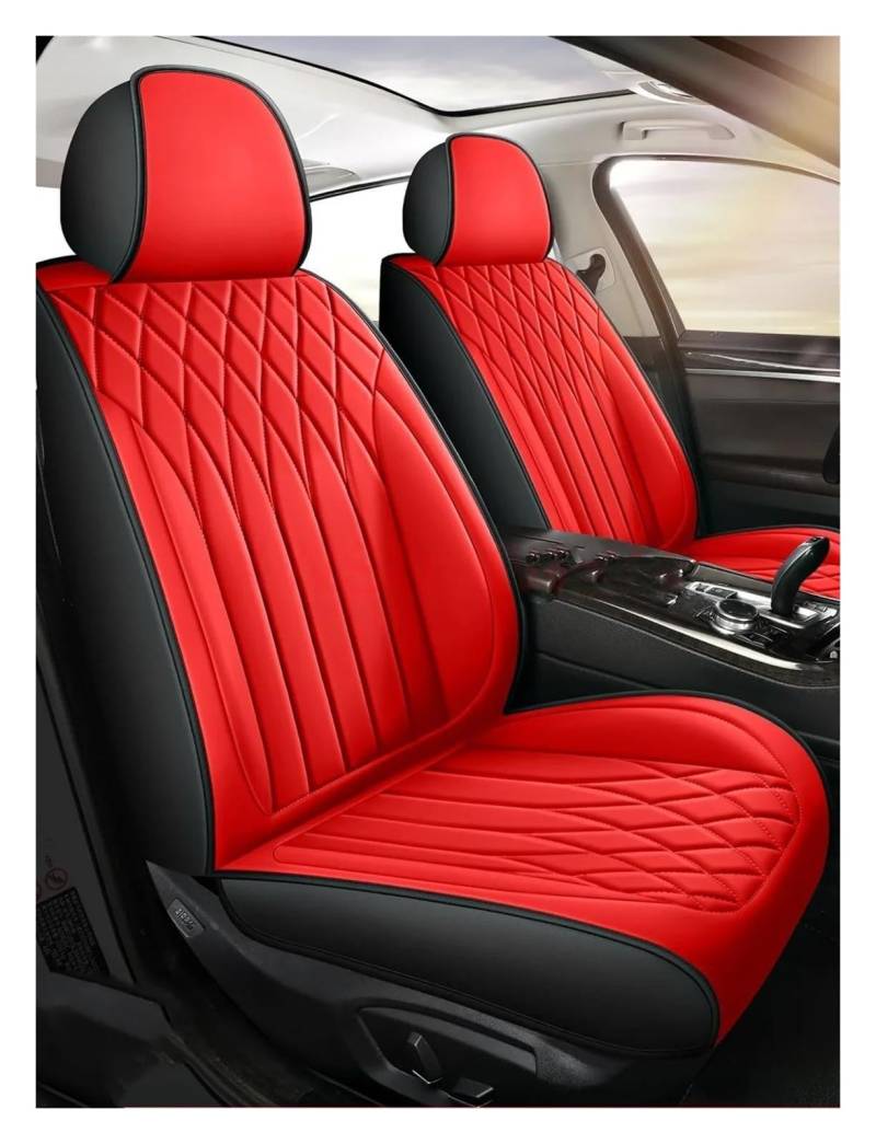 DZSHONGXINSM Sitzbezüge Auto Universeller Autositzbezug Für VOLVO Alle Automodelle Für XC60 XC90 XC40 XC70 S60L C30 S80 S90 V50 V60 Innenzubehör Sitzbezügesets(Red 5 Seat) von DZSHONGXINSM