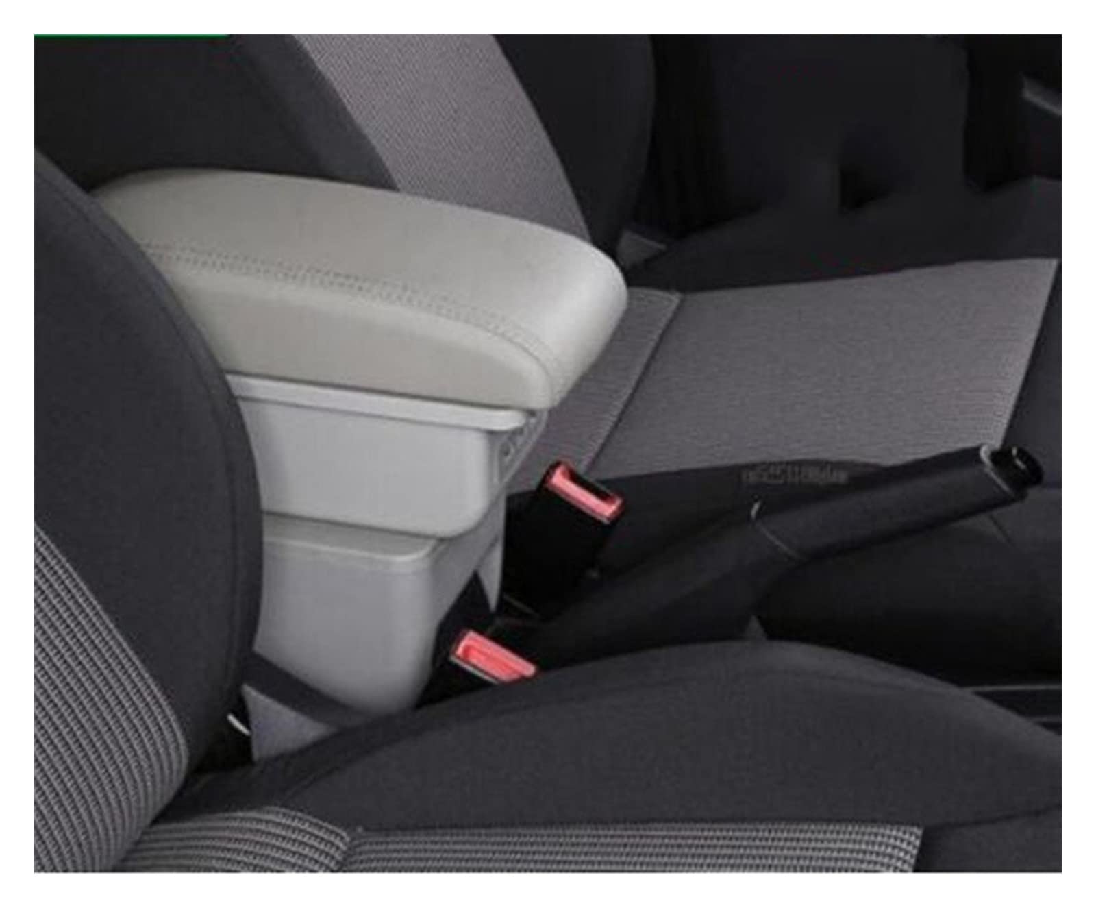 Handschuhfach Aufbewahrung Armlehne Für VW Für Polo 9N 3 Auto Armlehnenbox 2002-2009 Nachrüstteile Aufbewahrungsbox Autoinnenausstattung 3USB Mittelkonsole Aufbewahrungsbox(B style gray 3USB) von DZSHONGXINSM