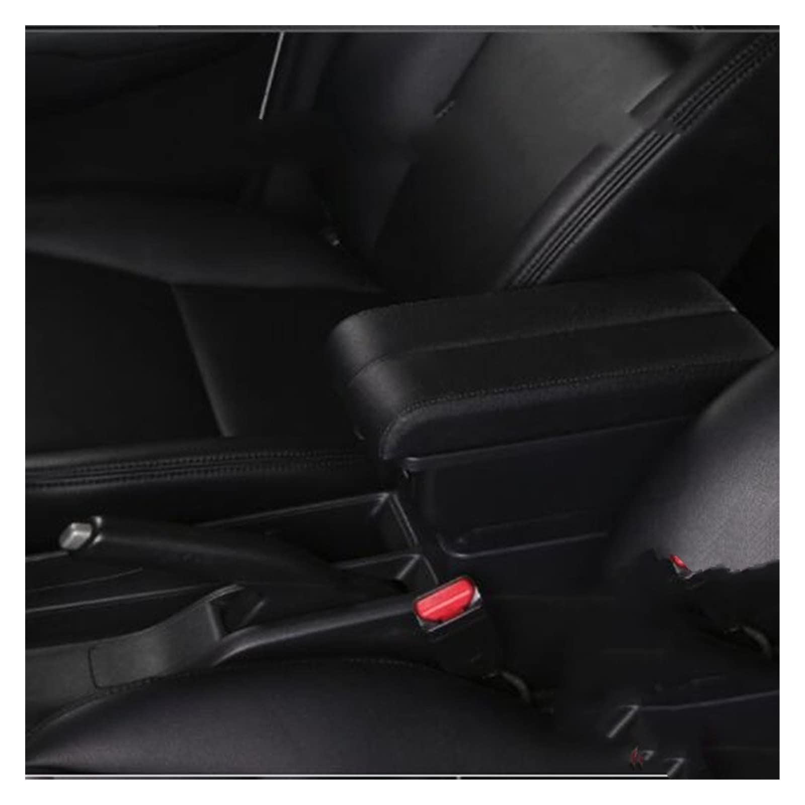 Handschuhfach Aufbewahrung Armlehnenbox Central Store Inhaltsbox Auto-Styling-Dekorationszubehör Für Peugeot 307 Mittelkonsole Aufbewahrungsbox(B black black line) von DZSHONGXINSM