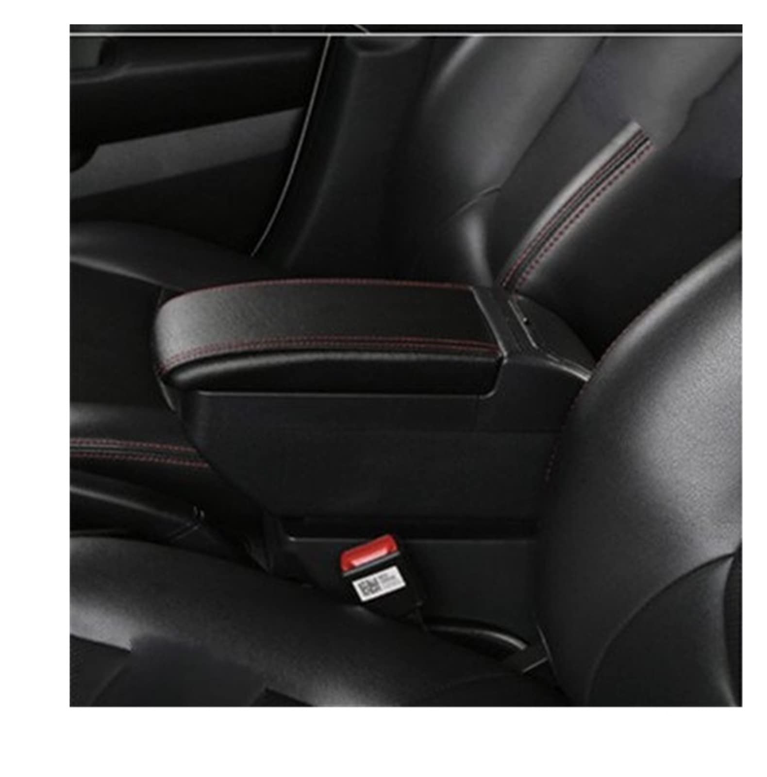 Handschuhfach Aufbewahrung Dual Layer Central Store Content Produkte Innen Armlehne Aufbewahrungsbox Für Suzuki Für Ignis 2016-2021 Mittelkonsole Aufbewahrungsbox(H Black Red 4 USB) von DZSHONGXINSM