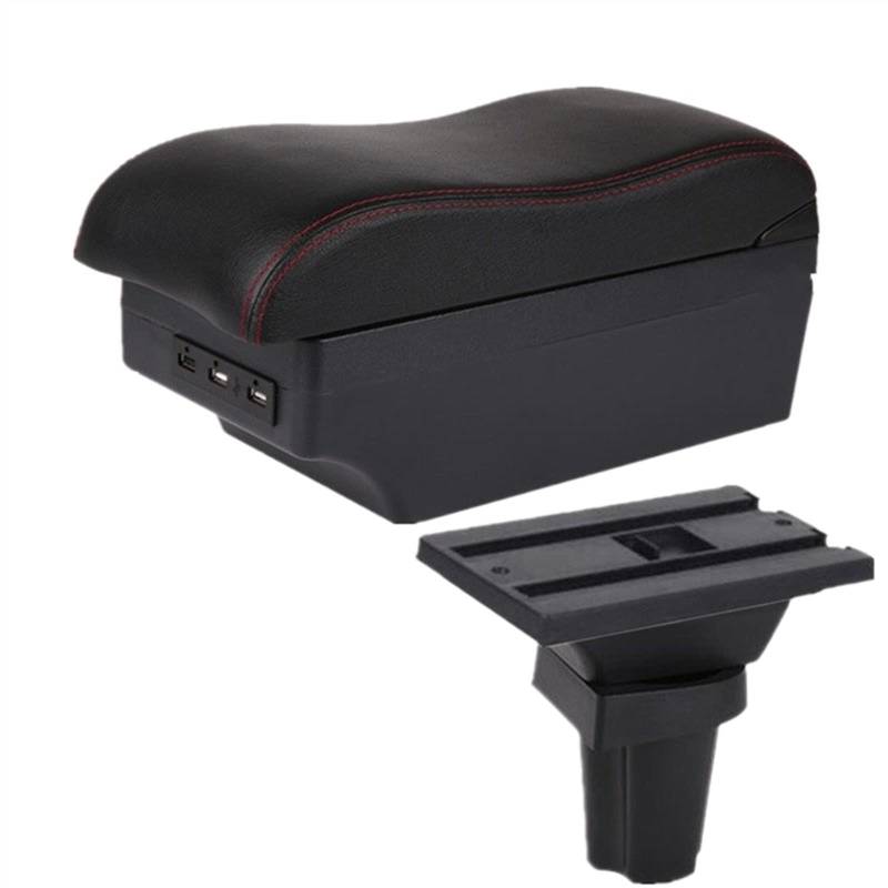 Handschuhfach Aufbewahrung Für CR-Z CRZ Armlehnenbox Mittelkonsole Aufbewahrungsbox Interior Parts Zubehör Mit USB Mittelkonsole Aufbewahrungsbox(C red line 7USB) von DZSHONGXINSM