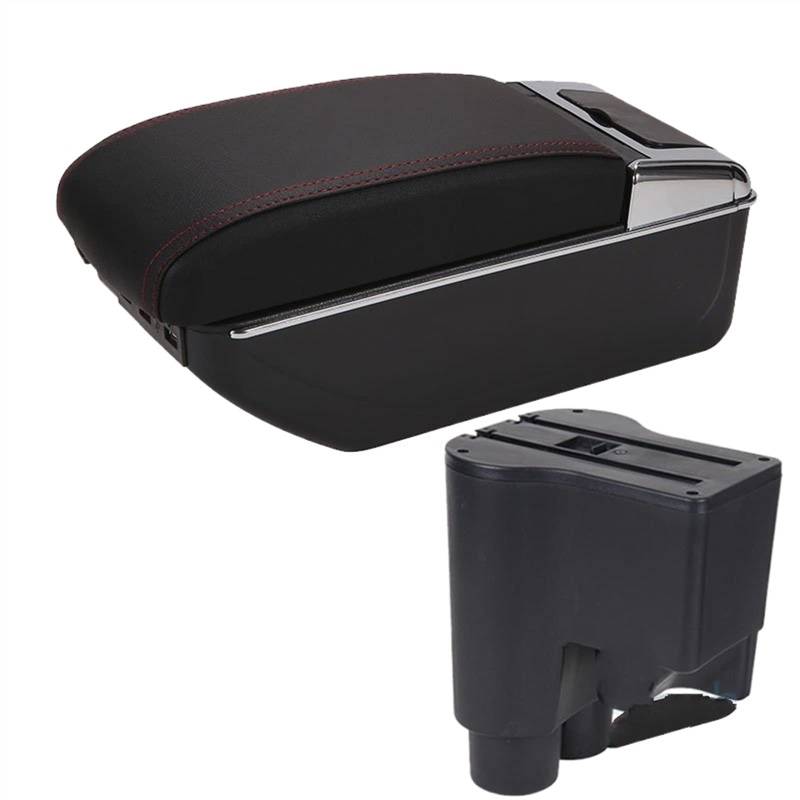 Handschuhfach Aufbewahrung Für Daihatsu Für Sirion Armlehne Für Daihatsu Für Materia Auto Armlehne Box Central Store Content Storage Box Arm Auto Parts 2007-2015 Mittelkonsole Aufbewahrungsbox(A Black von DZSHONGXINSM