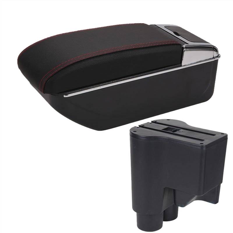 Handschuhfach Aufbewahrung Für Daihatsu Für Sirion Armlehne Für Daihatsu Für Materia Auto Armlehne Box Central Store Content Storage Box Arm Auto Parts 2007-2015 Mittelkonsole Aufbewahrungsbox(D Black von DZSHONGXINSM