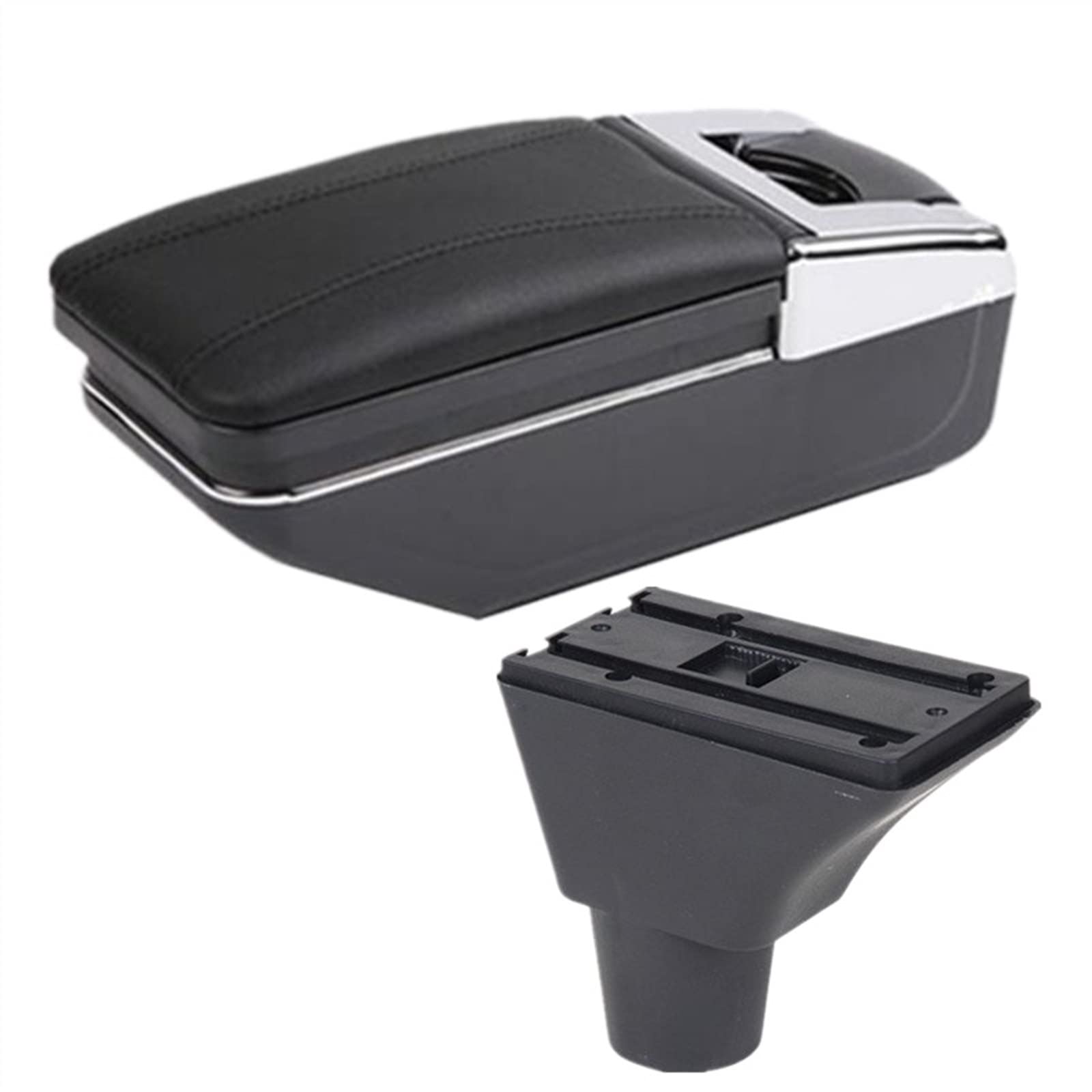 Handschuhfach Aufbewahrung Für Ibiza 6j Für Ibiza 6L Armlehnenbox Für Seat Für Ibiza Auto Armlehne Zentrale Aufbewahrungsbox Nachrüstung Mit USB-Innenausstattung Autozubehör Mittelkonsole Aufbewahrung von DZSHONGXINSM