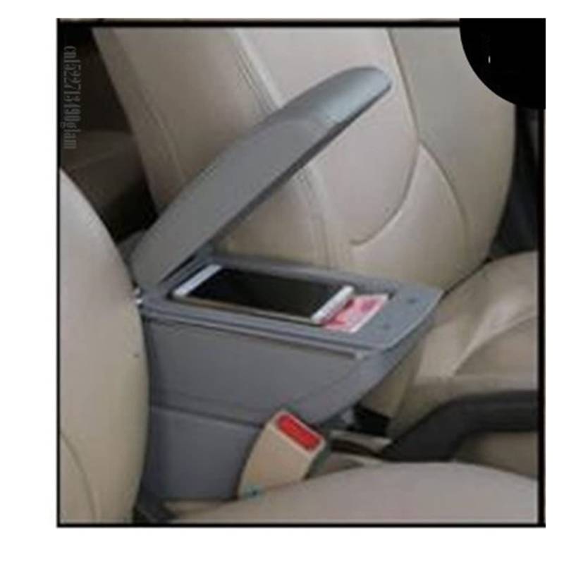 Handschuhfach Aufbewahrung Für Insight Armrest Box Car Mittelkonsole Modifikationszubehör Doppelt Erhöht Mit USB Mittelkonsole Aufbewahrungsbox(B gray) von DZSHONGXINSM