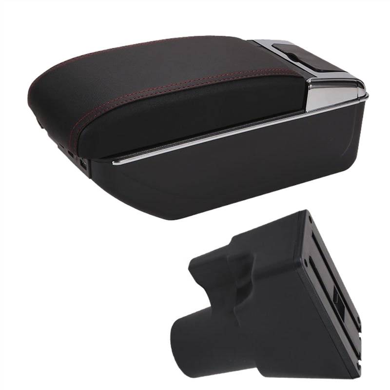 Handschuhfach Aufbewahrung Für Kia Für Picanto Armlehne Box Für Kia Für Picanto 3X-Line Auto Armlehne Innendetails Nachrüstteile Autozubehör Aufbewahrungsbox USB Mittelkonsole Aufbewahrungsbox(A Black von DZSHONGXINSM