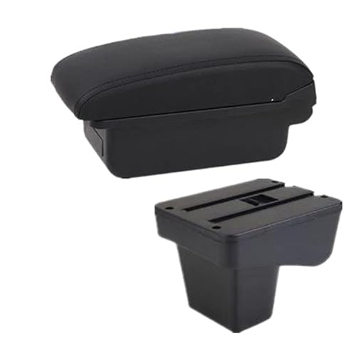 Handschuhfach Aufbewahrung Für Kia Für Stonic Car Armrest Central Storage Box Dedizierter Retrofit-Innenraum Autozubehör Mittelkonsole Aufbewahrungsbox(A black line No USB) von DZSHONGXINSM