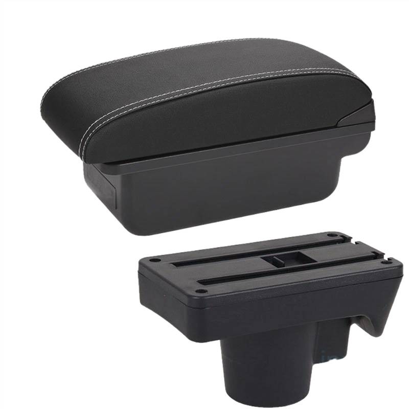 Handschuhfach Aufbewahrung Für Opel Für Astra H Auto Armlehnenbox 2008-2011 Innendetails Umrüstung Von Autozubehör Aufbewahrungsbox USB Mittelkonsole Aufbewahrungsbox(C Black white NOUSB) von DZSHONGXINSM