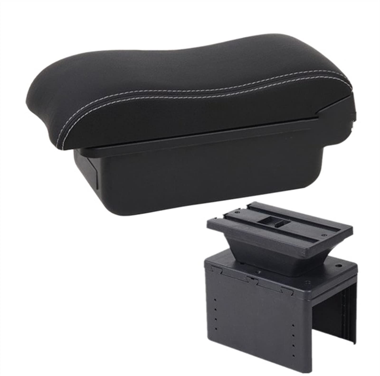 Handschuhfach Aufbewahrung Für Opel Für Corsa E Armlehnenbox Für Opel Für Corsa E Auto Center Console Storage Armrest Box Modifikationszubehör Mit USB Mittelkonsole Aufbewahrungsbox(A white line No US von DZSHONGXINSM