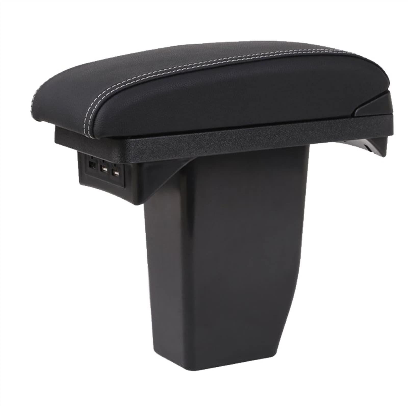 Handschuhfach Aufbewahrung Für Peugeot 2008 Armlehnenbox Nachrüstteile Innenausstattung Center Aufbewahrungsbox Autozubehör Spezial Car Armrest Arm USB Mittelkonsole Aufbewahrungsbox(A black White lin von DZSHONGXINSM