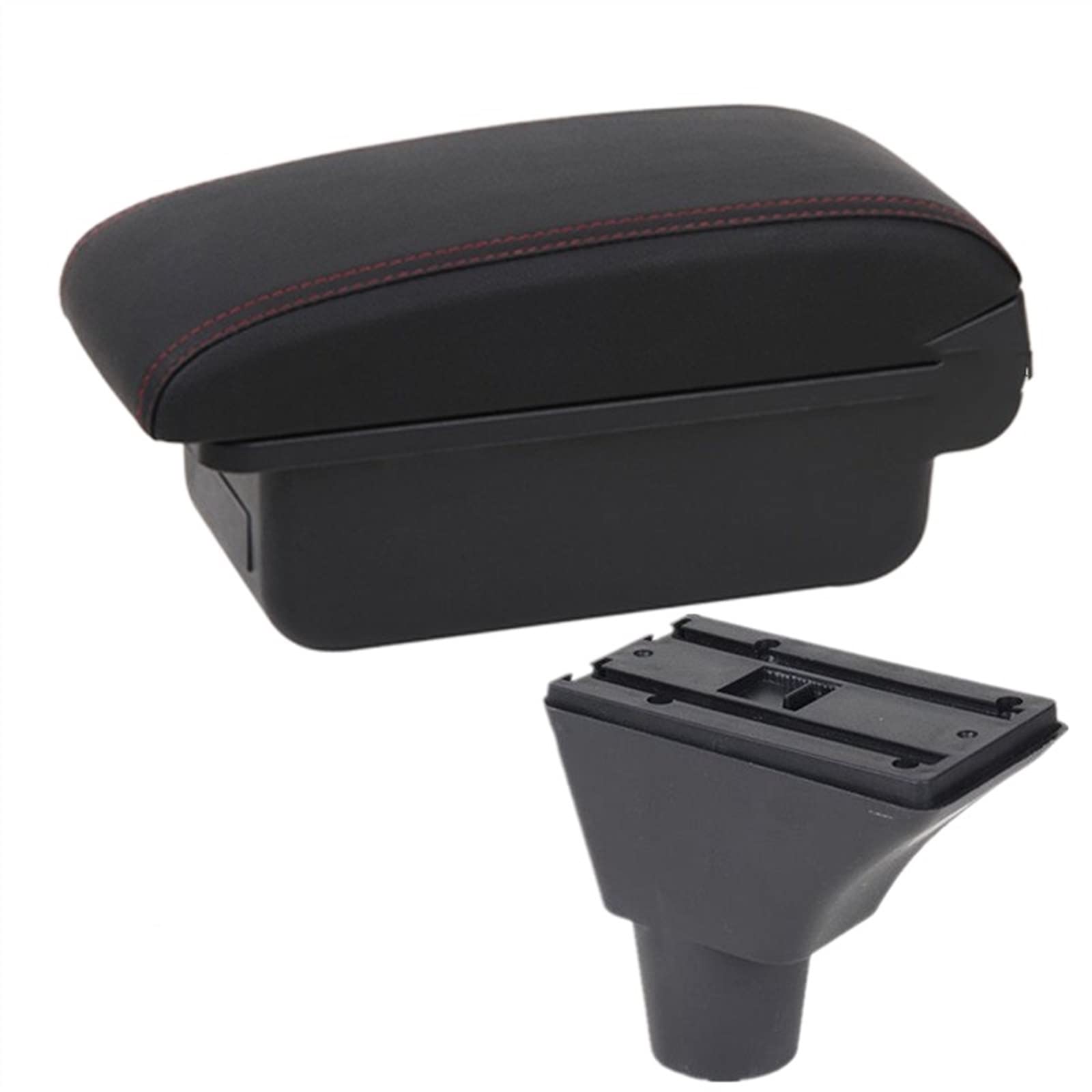 Handschuhfach Aufbewahrung Für Peugeot 207CC Armlehnenbox Für Peugeot 207CC Cabrio Zentrale Aufbewahrungsbox Nachrüstteile Auto Armlehnen Zubehör Mittelkonsole Aufbewahrungsbox(A red line No USB) von DZSHONGXINSM