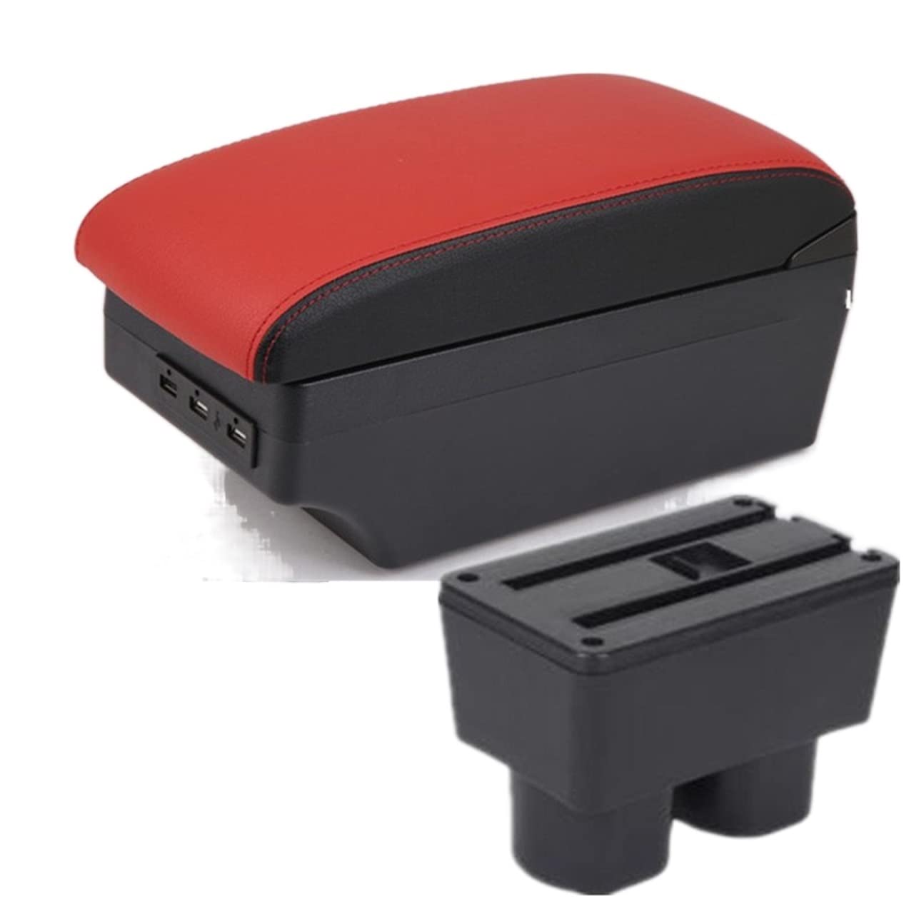 Handschuhfach Aufbewahrung Für TOYOTA Für RUSH Armlehnenbox Für TOYOTA Für RUSH Spezielle Nachrüstteile Für Den Innenraum Center Car Armrest Box Center Storage Box USB Mittelkonsole Aufbewahrungsbox(C von DZSHONGXINSM