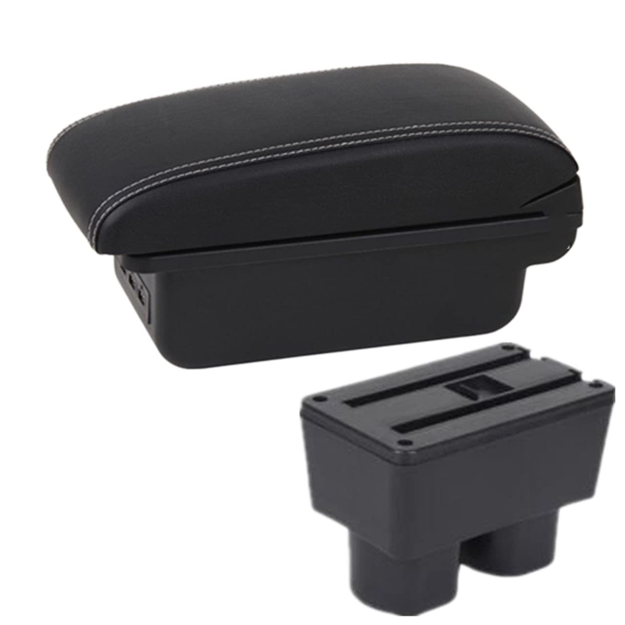 Handschuhfach Aufbewahrung Für TOYOTA Für RUSH Armlehnenbox Für TOYOTA Für RUSH Spezielle Nachrüstteile Für Den Innenraum Center Car Armrest Box Center Storage Box USB Mittelkonsole Aufbewahrungsbox(B von DZSHONGXINSM