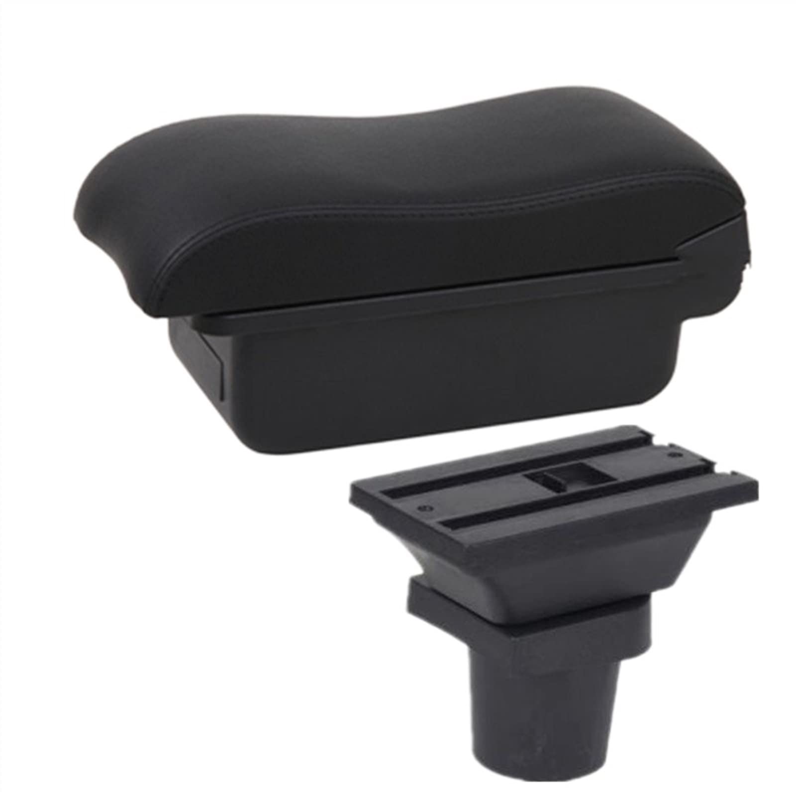 Handschuhfach Aufbewahrung Für Toyota Für Aqua Armlehne Für Toyota Für Aqua Für Prius C Innenteile Spezielle Retrofit Car Armrest Center Aufbewahrungsbox Mit USB Mittelkonsole Aufbewahrungsbox(A black von DZSHONGXINSM