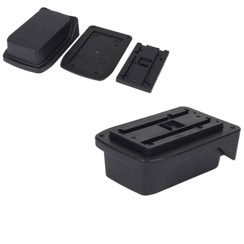 Handschuhfach Aufbewahrung Für Toyota Für Verso Armlehnenbox Central Store Content Box Mit Getränkehalter Aschenbecher USB Mittelkonsole Aufbewahrungsbox(Black base only) von DZSHONGXINSM