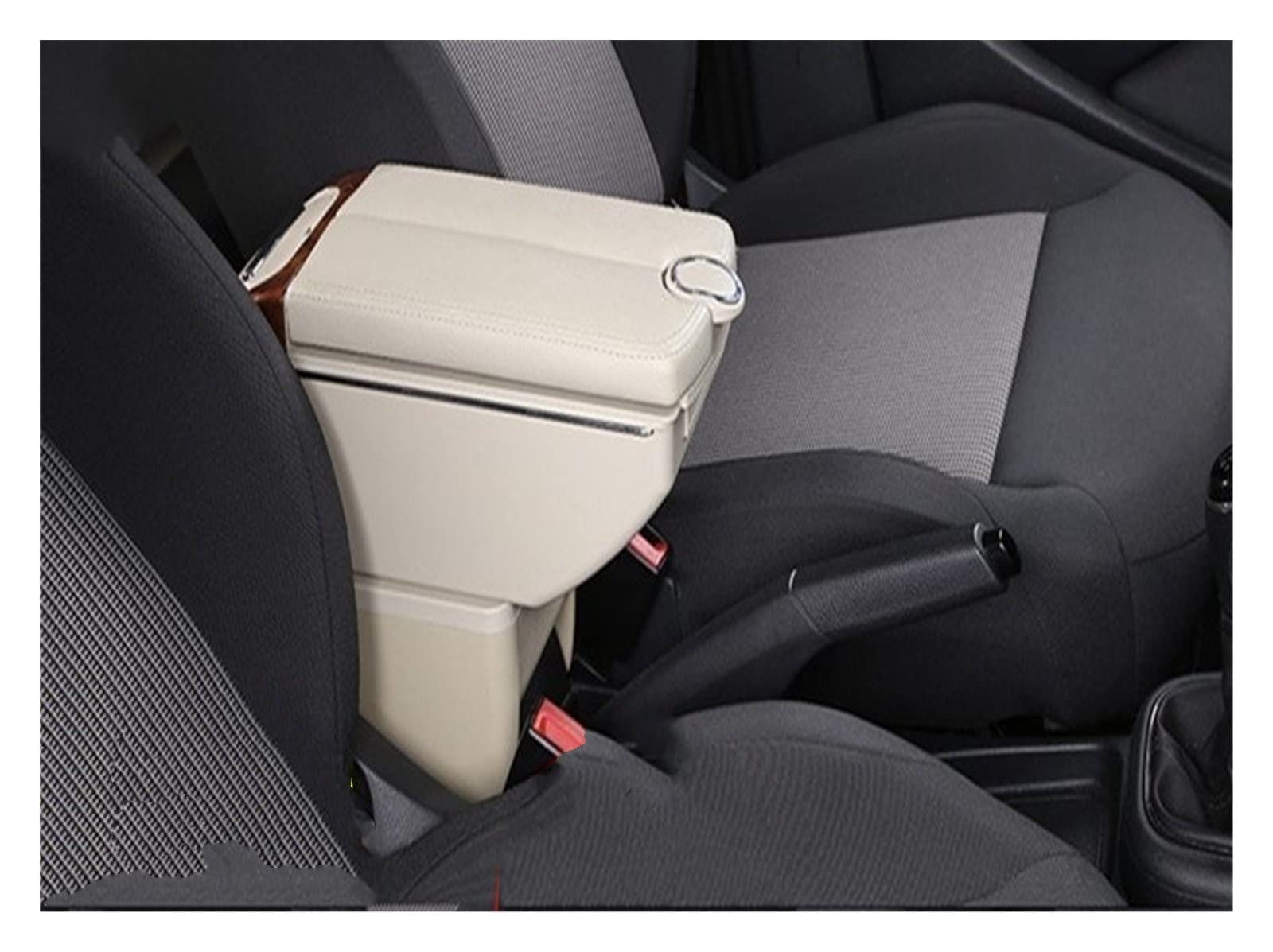 Handschuhfach Aufbewahrung Mittelkonsole Aufbewahrungsbox Armlehne Für Ford Für Focus 2 MK2 Armlehnenbox 2005–2011 Doppeltüren Öffnen 7USB Mittelkonsole Aufbewahrungsbox(G Style Beige) von DZSHONGXINSM