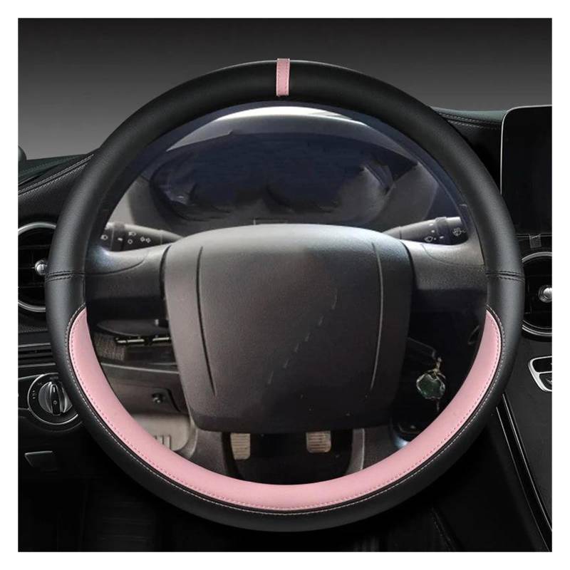 Lenkrad Bezug Mikrofaser Leder Auto Lenkrad Abdeckung Für FIAT Für Jumper Relais Für Ram Für Promaster Auto Zubehör Lenkradabdeckung(PINK) von DZSHONGXINSM