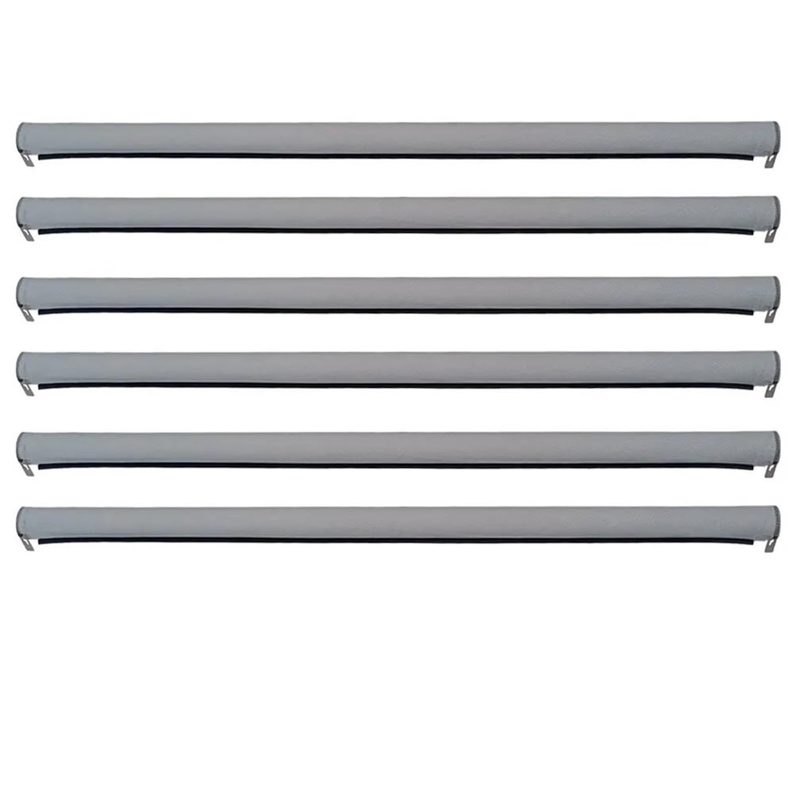 Sonnenschutz 6 Stücke Auto Panorama Schiebedach Sonnenschirm Vorhang Für VW Für Tiguan Für Touran Für Golf Für Passat Für Variant Für Sharan Mit Kunststoff Rohr Auto-Sonnenschutz(6pcs Gray) von DZSHONGXINSM