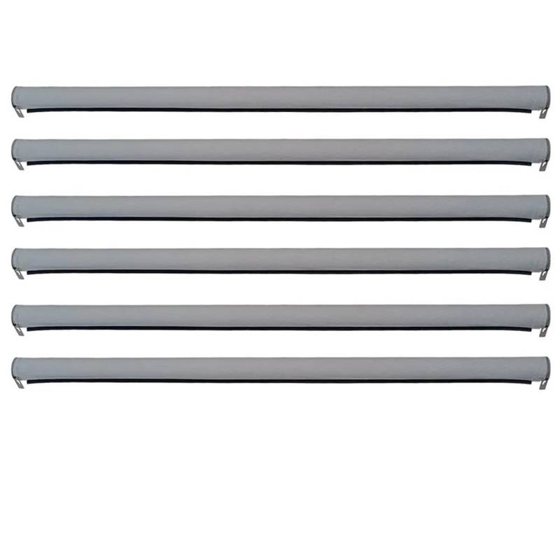 Sonnenschutz 6 Stücke Auto Panorama Schiebedach Sonnenschirm Vorhang Für VW Für Tiguan Für Touran Für Golf Für Passat Für Variant Für Sharan Mit Kunststoff Rohr Auto-Sonnenschutz(6pcs Gray) von DZSHONGXINSM