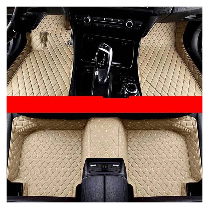 rutschfeste Fussmatten Custom Car Fußmatten Für X5 E53 E70 F15 G05 X5M Auto Zubehör Fuß Teppich Autoteppich(Beige) von DZSHONGXINSM