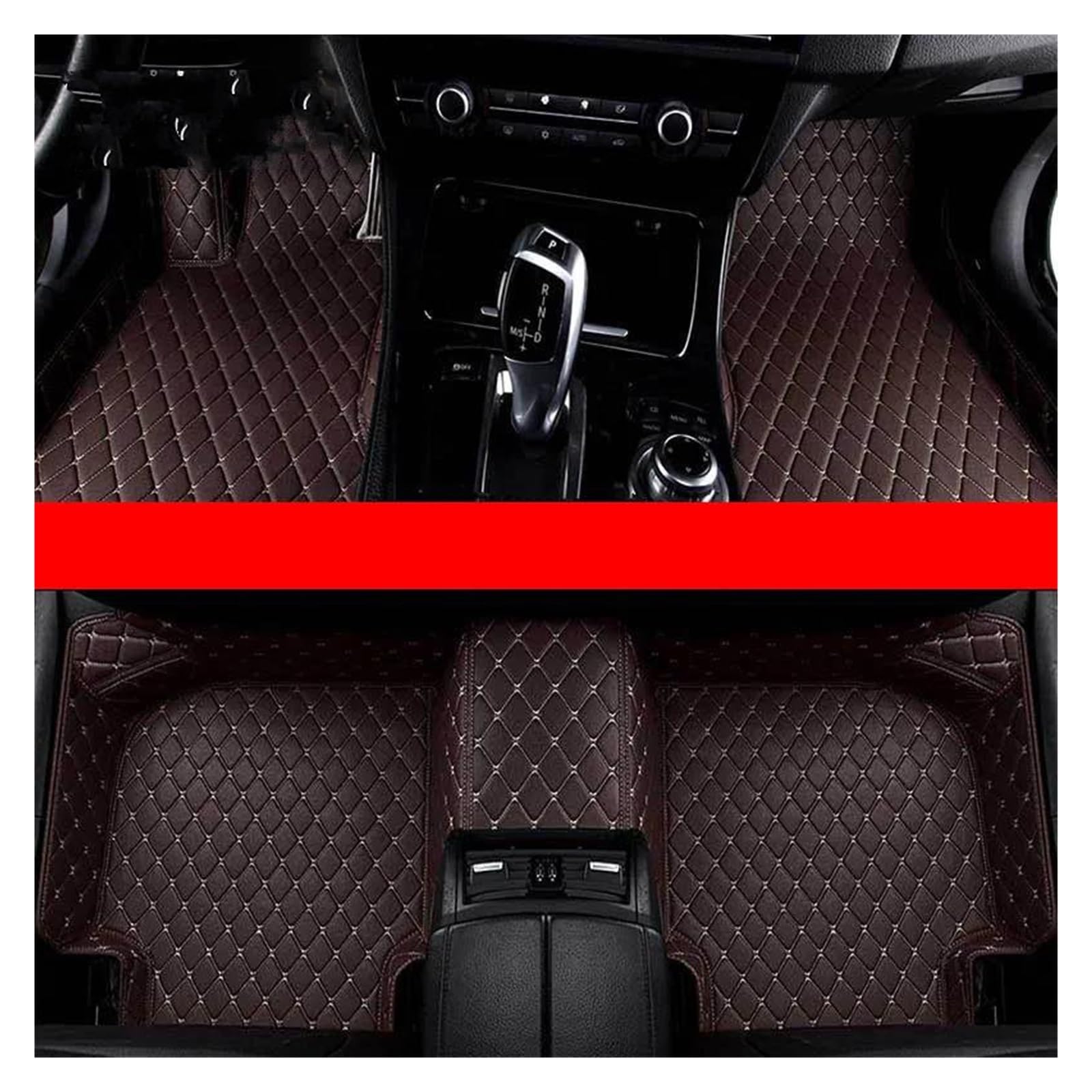 rutschfeste Fussmatten Für Mercedes Für Benz Für E-KLASSE Für W212 W213 2009-2023 Jahre Custom Car Fußmatten Auto Zubehör Fuß Teppich Autoteppich(Kaffee) von DZSHONGXINSM