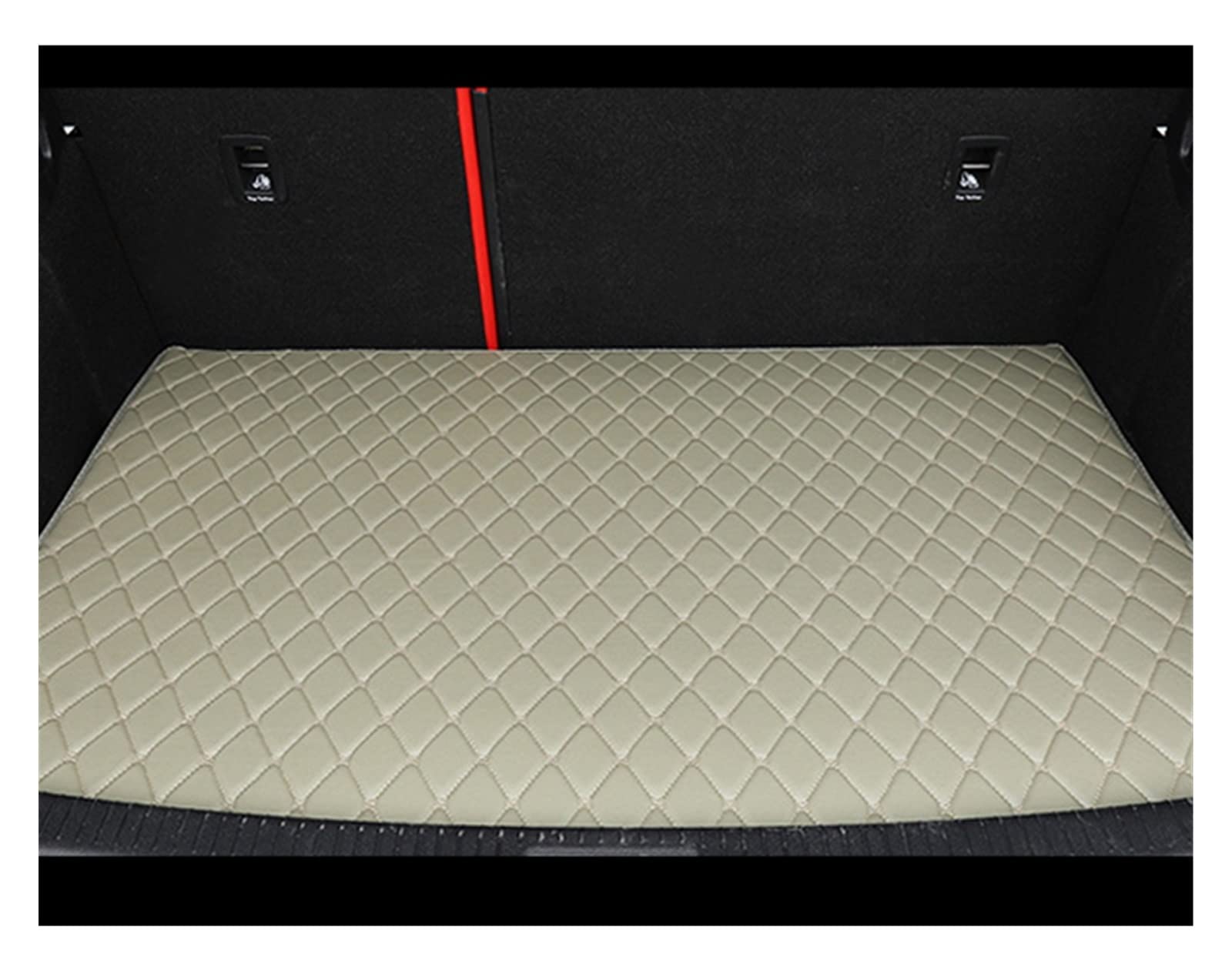 Auto Fussmatten Auto-Fußmatten Für Benz Für GL-Klasse Für X164 7-Sitzer 2008-2012 Auto-Fußpolster Autoteppichabdeckung Innenraum Auto Matten(Trunk-Gray) von DZSJHGFDD