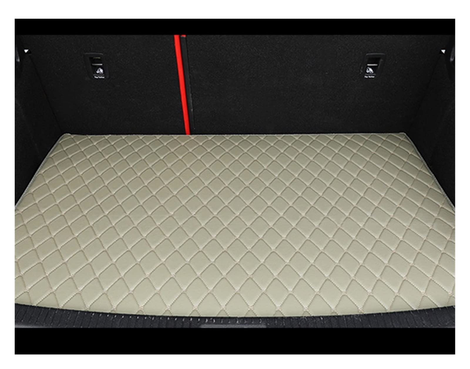 Auto Fussmatten Auto-Fußmatten Für Jeep Für Grand Für Cherokee WK WK2 2011-2018 2012 Custom Auto Foot Pads Automobile Carpet Cover Interior Zubehör Auto Matten(Trunk-Gray) von DZSJHGFDD