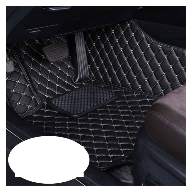 Auto Fussmatten Auto-Fußmatten Für Peugeot 2008 2019 2018 2017 2016 2015 2014 2013 Auto Styling Kunstleder Teppich Dash Mats Autoinnenraum Auto Matten(Front 1pc bk beige) von DZSJHGFDD