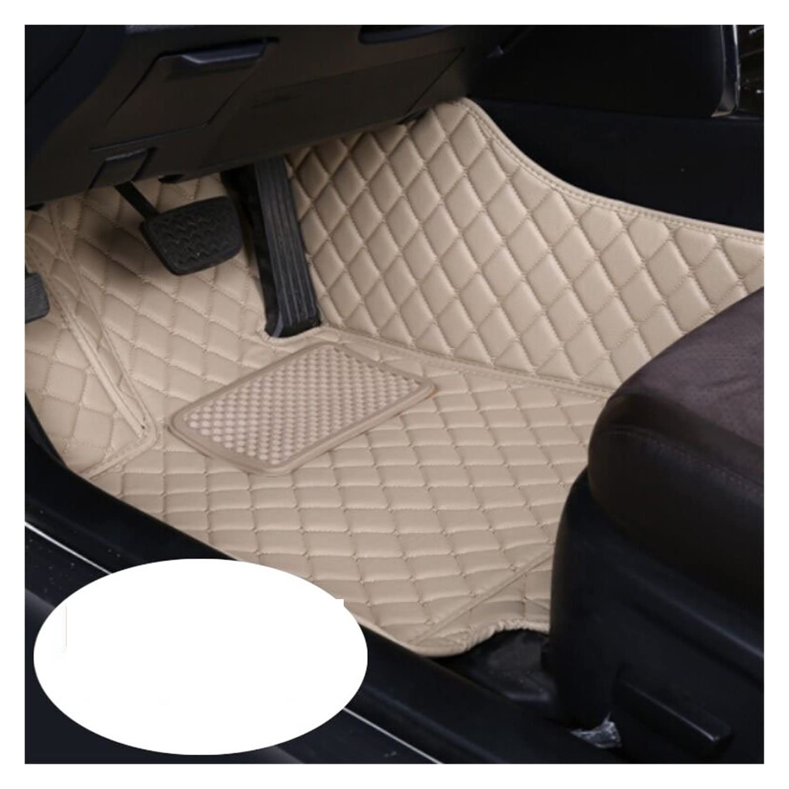 Auto Fussmatten Auto-Fußmatten Für Q5 2017 2016 2015 2014 2013 2012 2011 2010 Fußpolster Autoinnenausstattung Custom Covers Auto Matten(Front 1pcs beige) von DZSJHGFDD