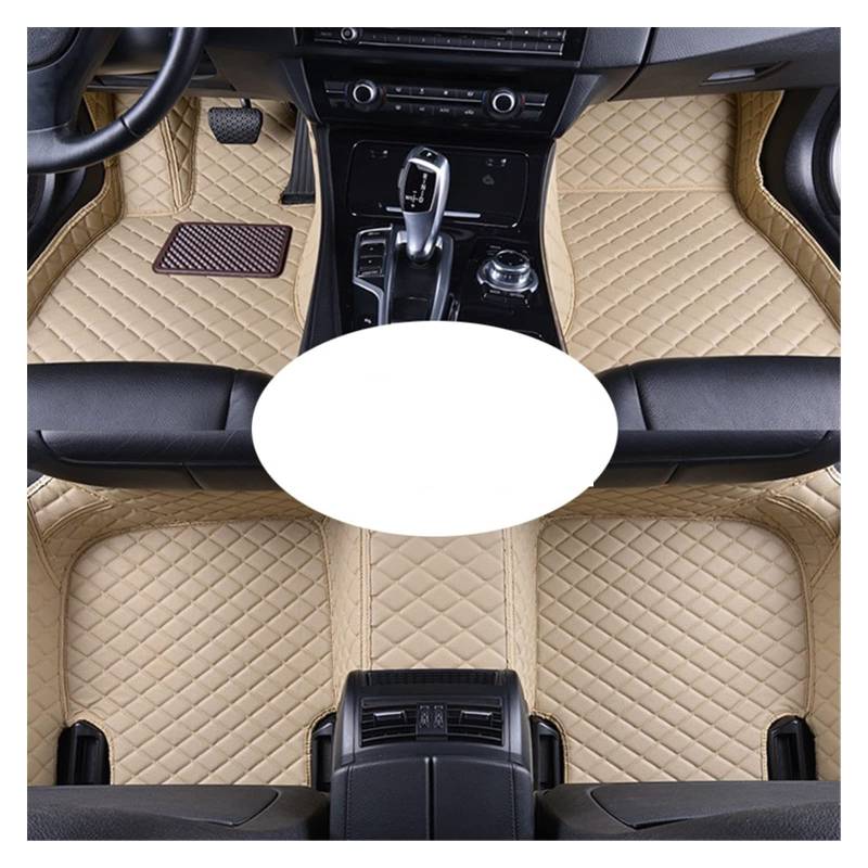 Auto Fussmatten Autoabdeckungen Innenausstattung Auto-Fußmatten Für Q7 Für 4L (5 Sitze) 2006-2015 Auto Matten(LHD(3pcs) beige) von DZSJHGFDD