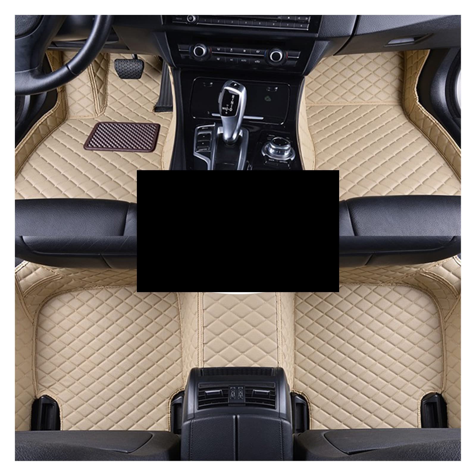 Auto Fussmatten Für Hyundai Für Azera 2011-2017 Auto-Fußmatten Auto-Innenausstattung Wasserdichter Teppich Armaturenbrett Fußmatten Auto Matten(LHD(3pcs) beige) von DZSJHGFDD