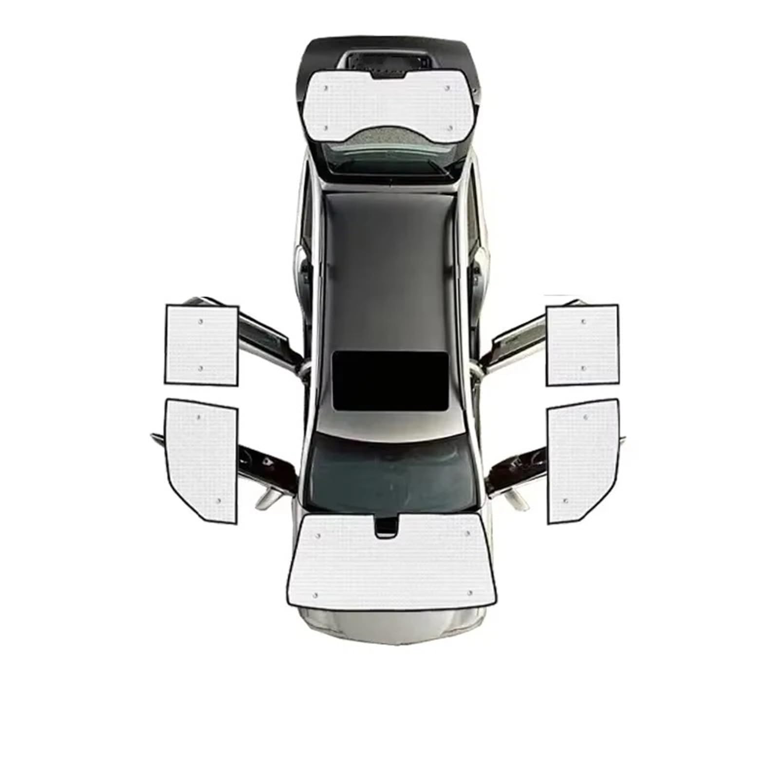 Auto Sonnenblende Für Mitsubishi Für Pajero Sport 3 Für Shogun Für Montero Sport 2015-2024 Auto Sonnenschutz Windschutzscheibe Visier Abdeckung Sonnenschutz(All Sunshades) von DZSJUNCHENSM