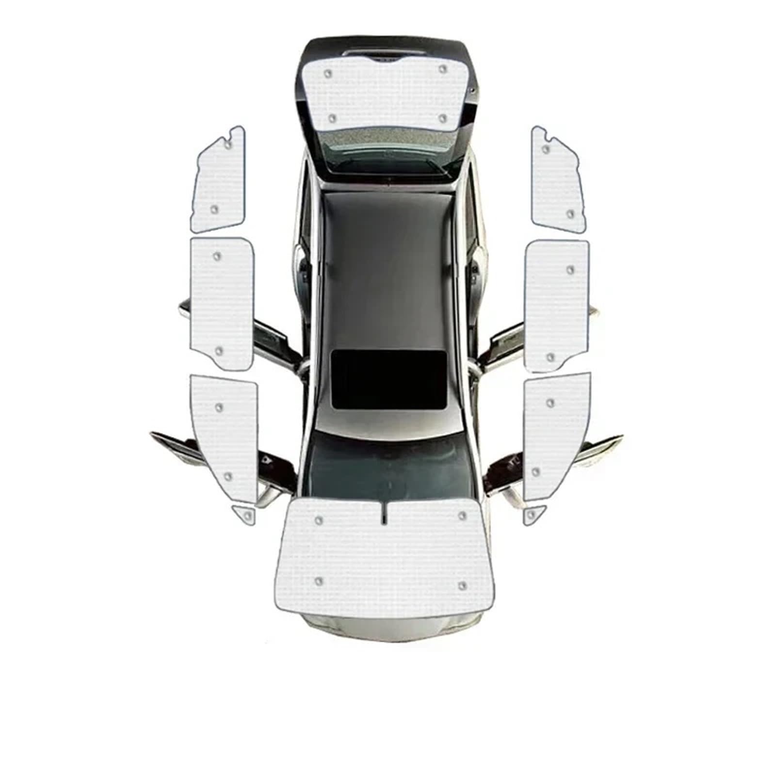 Auto Sonnenblende Für Toyota Für Sienna XL30 2012~2020 Autozubehör Auto-Sonnenschutz Anti-UV-Visier Blindabdeckungen Innenteile Sonnenschutz(All Sunshades) von DZSJUNCHENSM