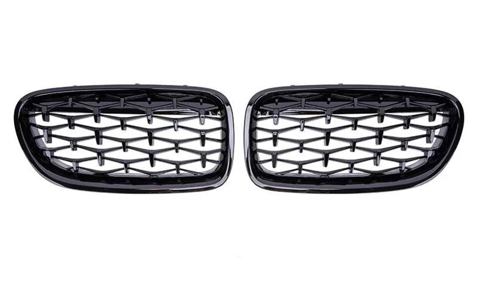 Frontgrill Für 5 Series F10 F18 520 523 525 2010-2017 Auto Vorderen Stoßfänger Gitter Nieren Racing Grill Grille Nieren Kühlergrill(Schwarz glänzend) von DZSJUNCHENSM