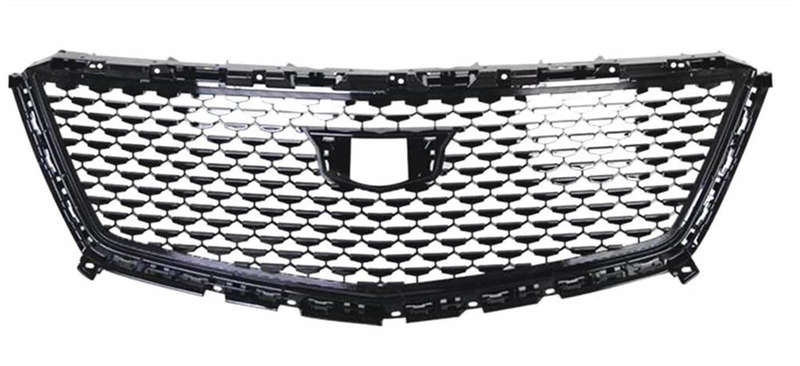 Frontgrill Für Cadillac XT5 2016 2017 2018 2019 2020 2021 2022 2023 Auto Oberen Stoßfänger Haube Mesh Grid Kühlergrill Nieren Kühlergrill(Schwarz) von DZSJUNCHENSM