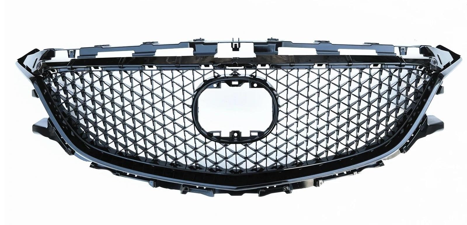 Frontgrill Für Mazda 6 Für Atenza 2014 2015 2016 Honeycomb Stil Schwarz Auto Stoßstange Haube Ansaugabdeckung Mesh Kit Gitter Kühlergrill Nieren Kühlergrill von DZSJUNCHENSM