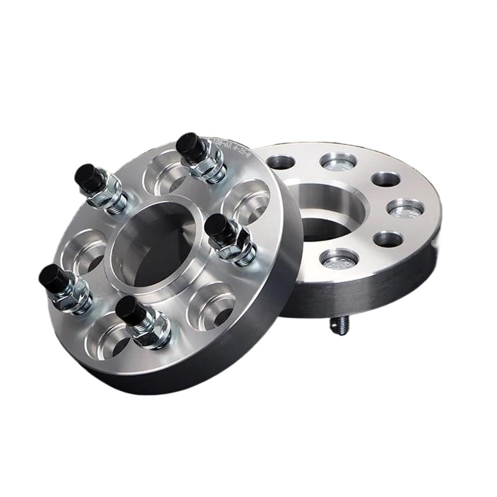 Adapterplatten 2 Stück 15–40 Mm PCD 5 X 114,3 CB 60,1 Mm Spurverbreiterung Für 5 Lug Für Universal-Serie M12 X 1,25 Distanzscheibe Räder(Silber,15mm) von DZSLLOOI