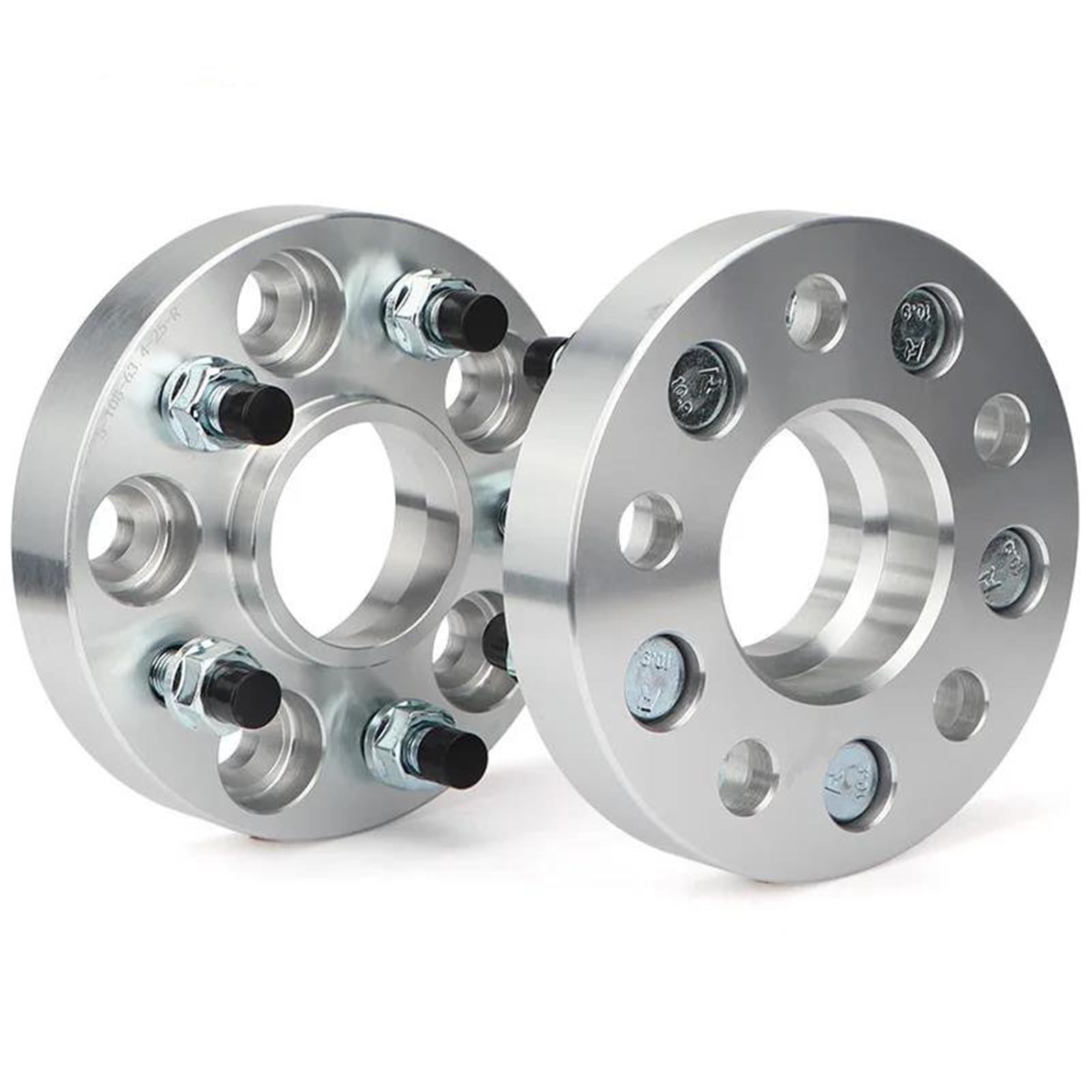 Adapterplatten 2 Stück 5x114,3 66,1mm Rad Spacer Adapter Für NISSAN Für 350Z 370Z GTR Für Maxima 15/20/25/30/35mm Distanzscheibe Räder(Silber,30mm) von DZSLLOOI