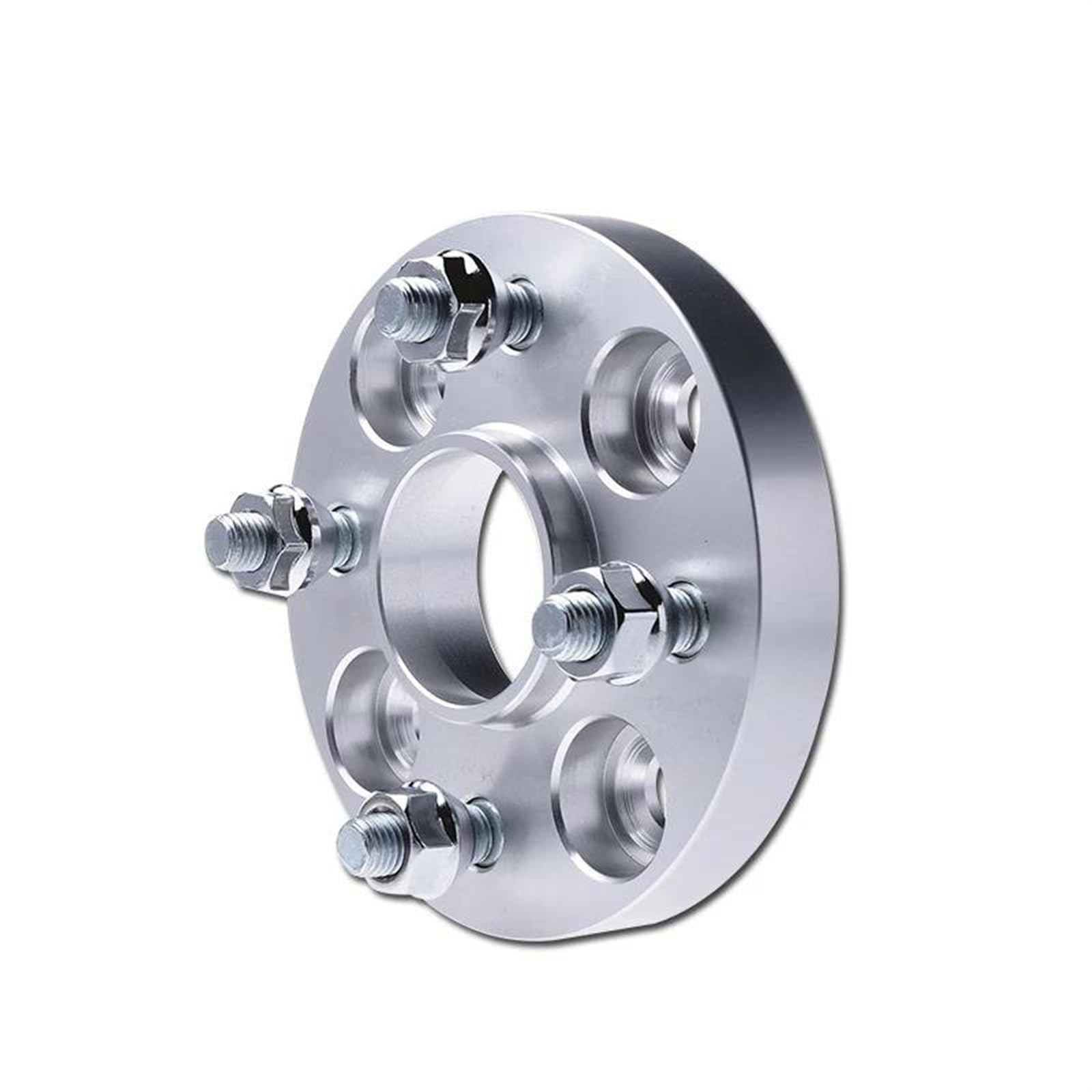 Adapterplatten Spurverbreiterungsadapter PCD 4x100 CB 56,1 Mm Für CRX Für Accord Für Civic Geschmiedete Aluminiumlegierung 2 Stück Distanzscheibe Räder(Silber,15mm) von DZSLLOOI