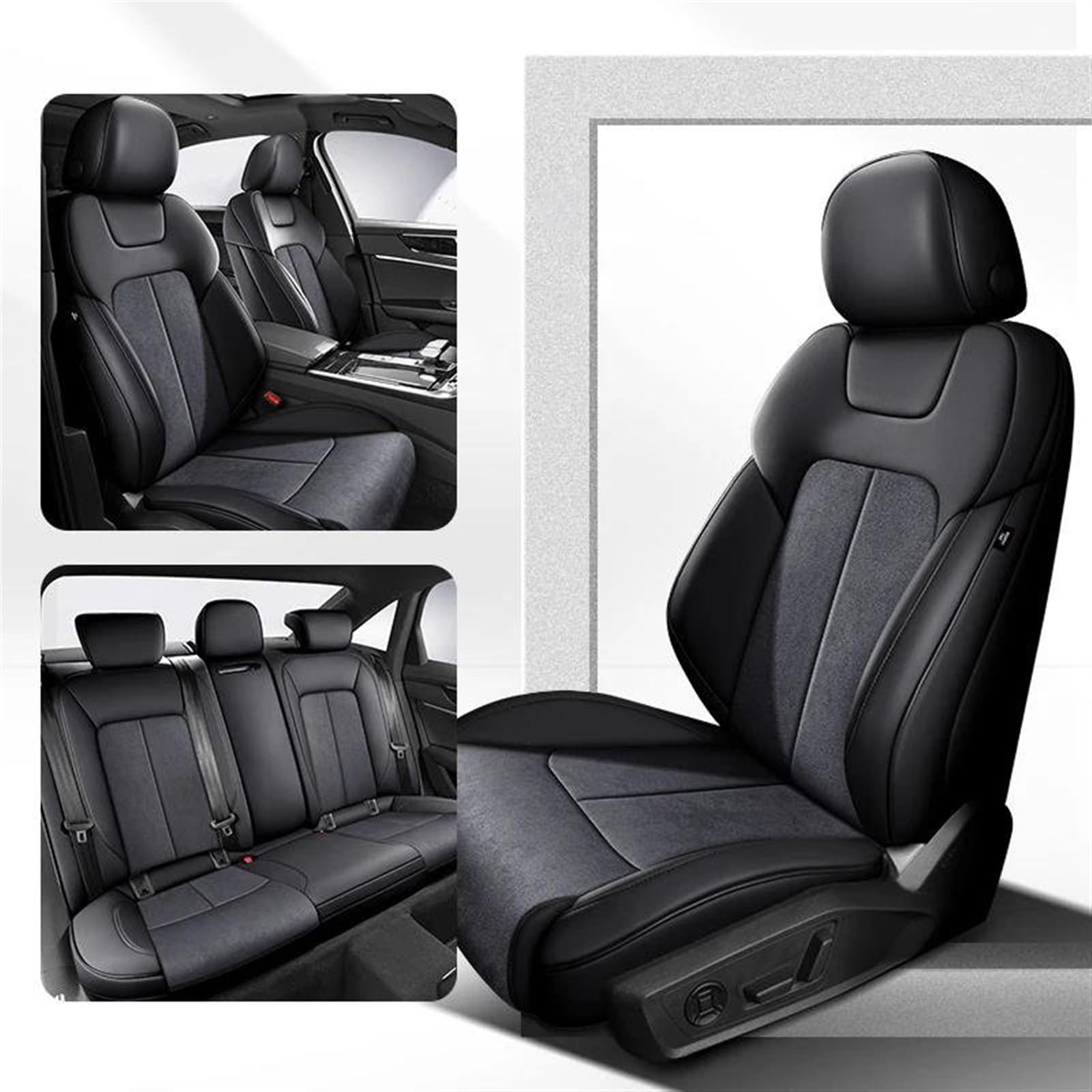 DZSLLOOI Pkw-Sitzbezug Benutzerdefinierte Leder All Inclusive Autositzbezug Für VW Für Golf 4 5 7 8 Für Golf GTI Auto Innenschutz Auto-Sitzschoner(Color 6) von DZSLLOOI