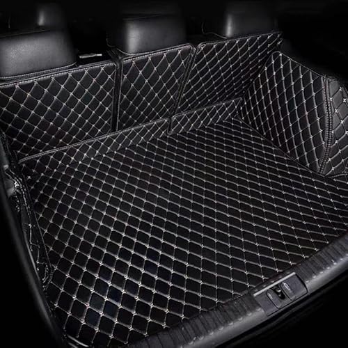 Auto Leder Kofferraummatten Auto Trunk Cargo Liner Abdeckung Matte Für Jeep Für Grand Für Cherokee 2011-2020 Schutz Zubehör Schutzmatten(BIACK BEIGE 3D) von DZSMACHENGSM