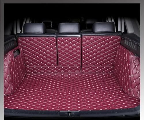 Auto Leder Kofferraummatten Kofferraummatte Für CRV 2007 2008 2009 2010 2011 Cargo Liner Teppich Innenzubehör Abdeckung Schutzmatten(Wine RED 3D) von DZSMACHENGSM