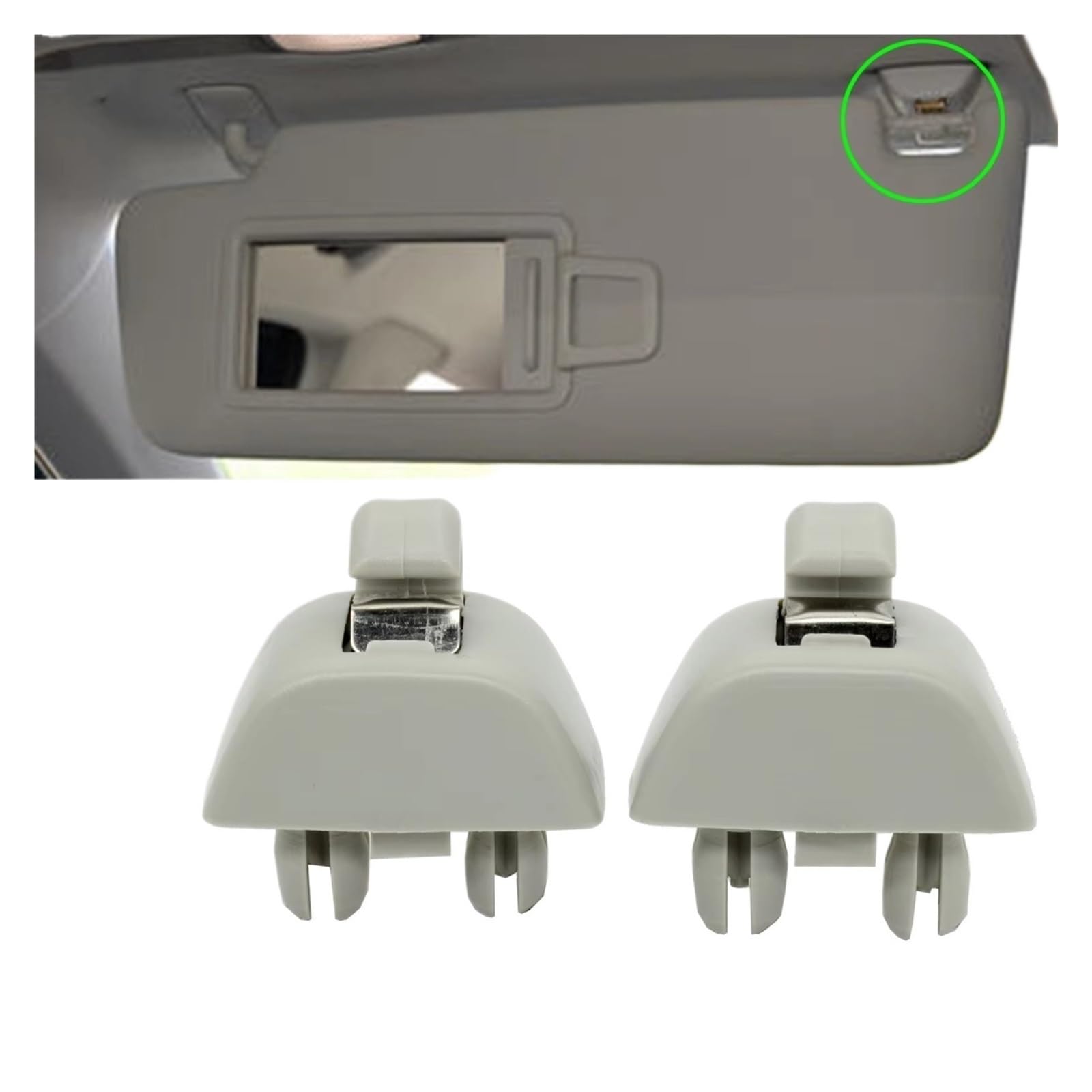 Sonnenschutz 2X Sonnenblende Aufhänger Clip Halter Für A6 C6 A3 A4 S4 S6 6RD857561Y20 6R0857561Y20 Haken Auto Sonnenschutz von DZSMACHENGSM