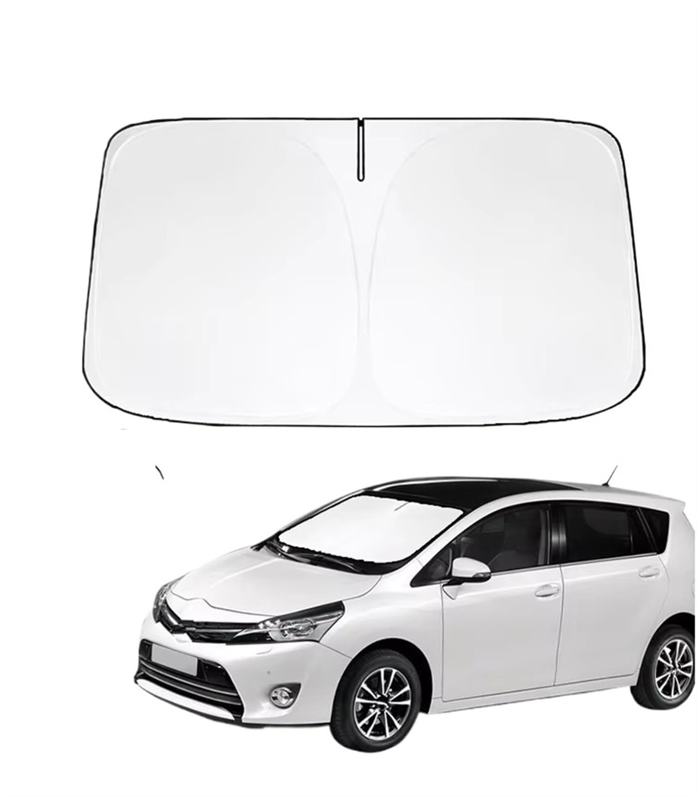 Sonnenschutz Autofenster-Sonnenschutz Sonnenschutz Windschutzscheiben-Visier Schutz Windschutzscheibe Klappbar Für Toyota Für Verso 2009 2010 2011 2012 Auto Sonnenschutz von DZSMACHENGSM